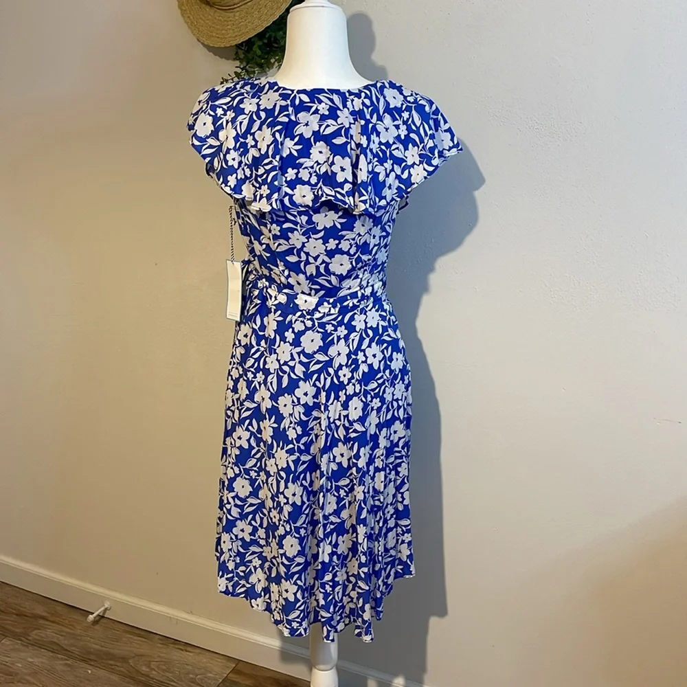 Draper James Blue and White Wrap Sundress - Picture 9 of 13